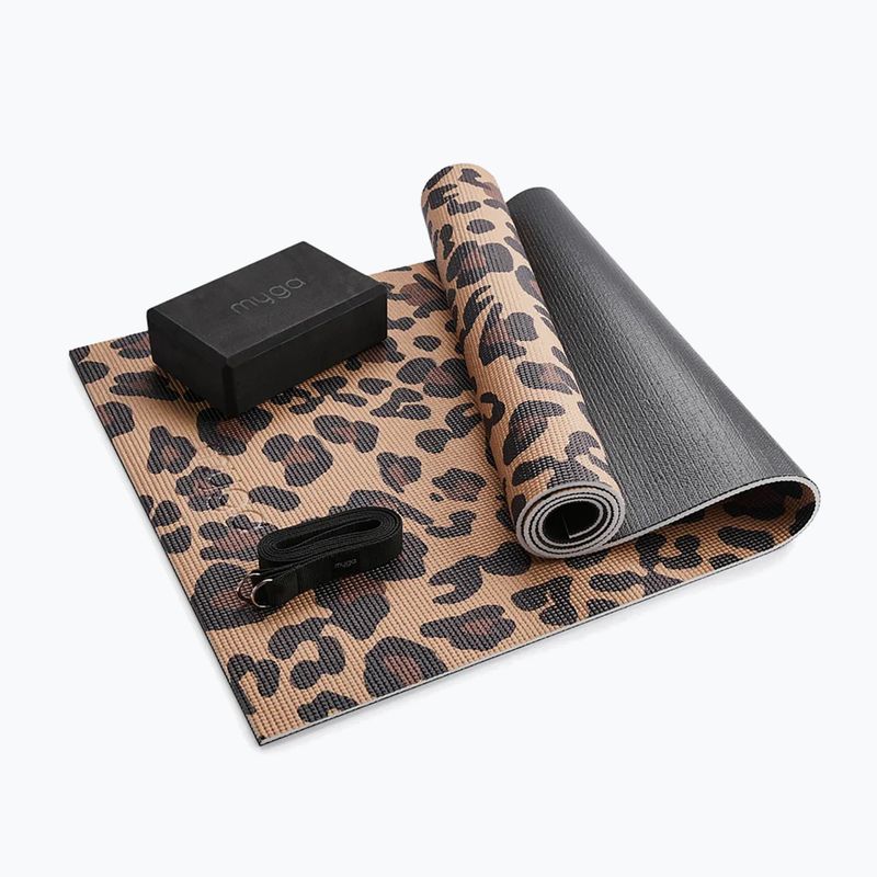 Zestaw do jogi Myga Leopard Yoga Set brown 3