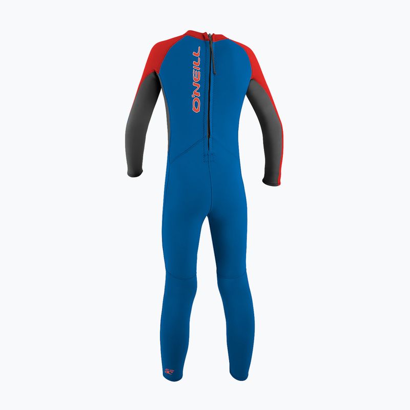 Pianka do pływania dziecięca O'Neill Toddler Reactor-2 2 mm Back Zip Full ocean/graphite/red 9