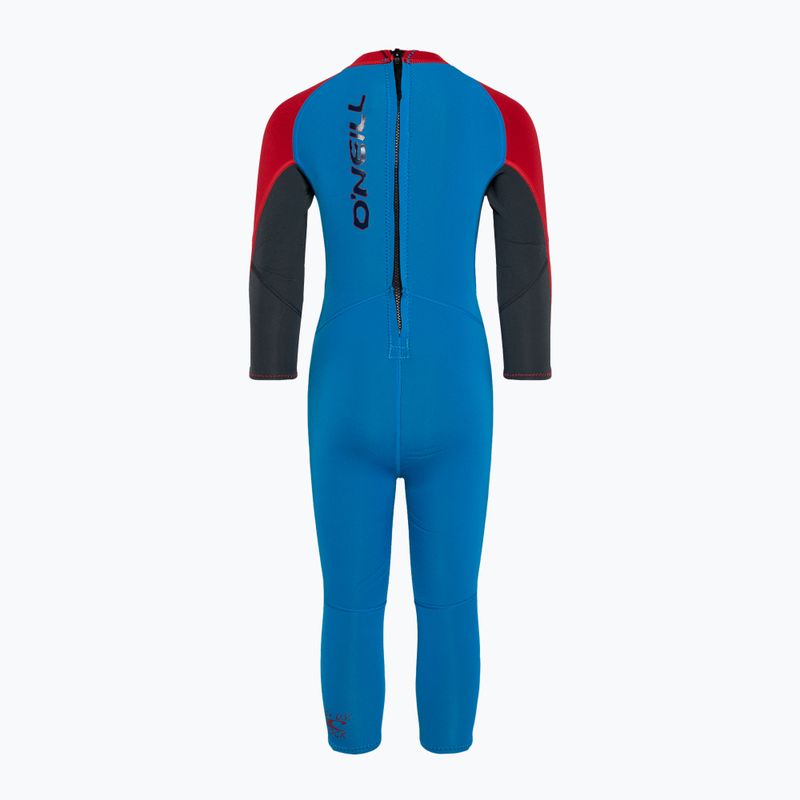 Pianka do pływania dziecięca O'Neill Toddler Reactor-2 2 mm Back Zip Full ocean/graphite/red 2