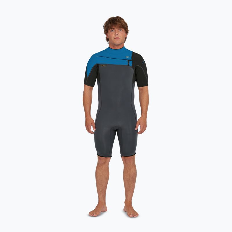 Pianka do pływania męska O'Neill Hammer 2mm Chest Zip SS Spring graphite/black/ocean 3