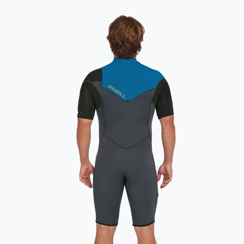 Pianka do pływania męska O'Neill Hammer 2mm Chest Zip SS Spring graphite/black/ocean 4