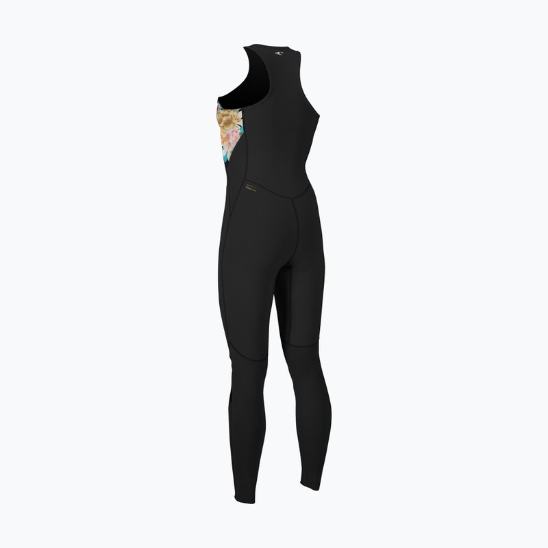 Pianka do pływania damska O'Neill Bahia 1,5 mm Front Zip Sleeveless Full black/mikah floral/black 2