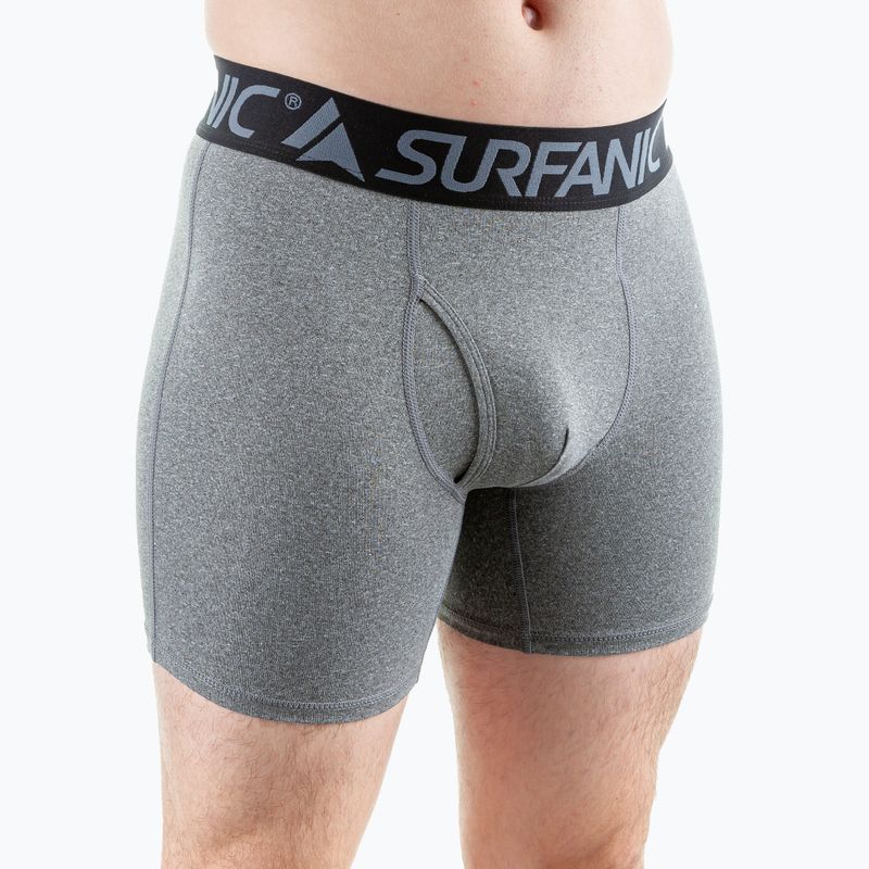 Bokserki termoaktywne męskie Surfanic Carbondri 3 pary black/grey/khaki 7