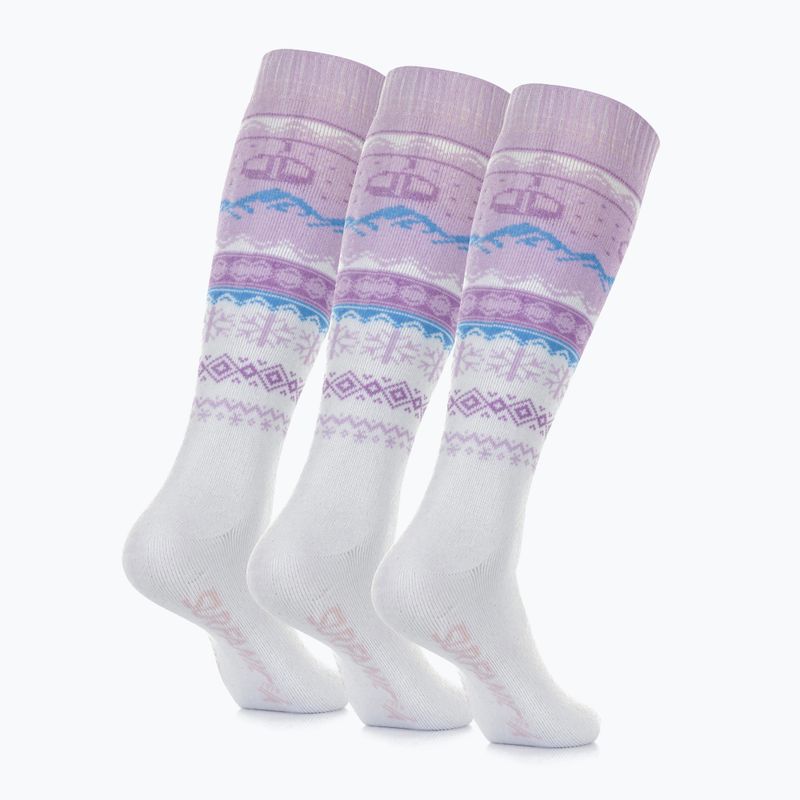 Skarpety narciarskie Surfanic Pro Tech Fairisle 3 pak ice lilac 3