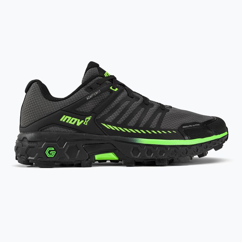 Buty do biegania męskie Inov-8 Roclite Ultra G 320 black/green 2
