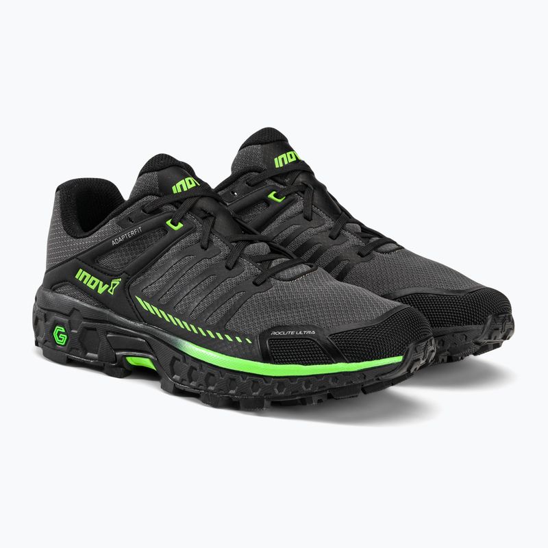 Buty do biegania męskie Inov-8 Roclite Ultra G 320 black/green 5