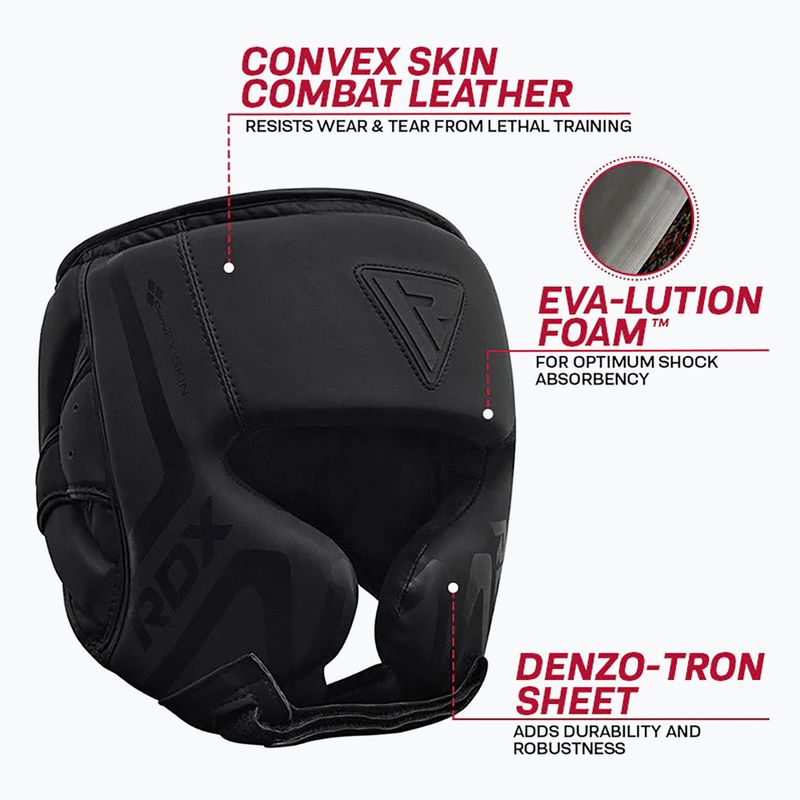 Kask bokserski RDX T15 black 5