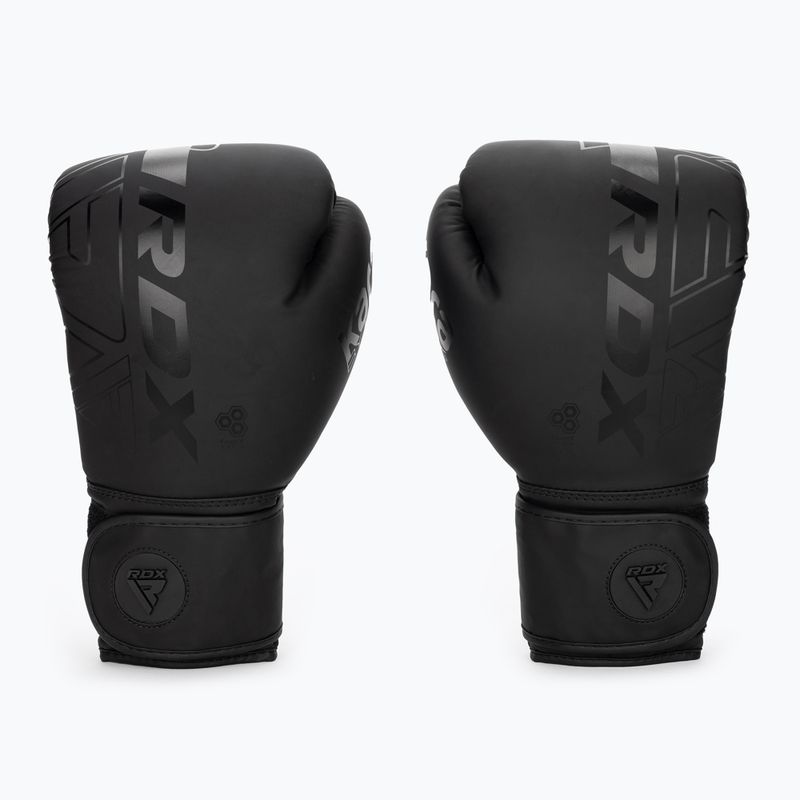 Rękawice bokserskie RDX F6 matte black 2