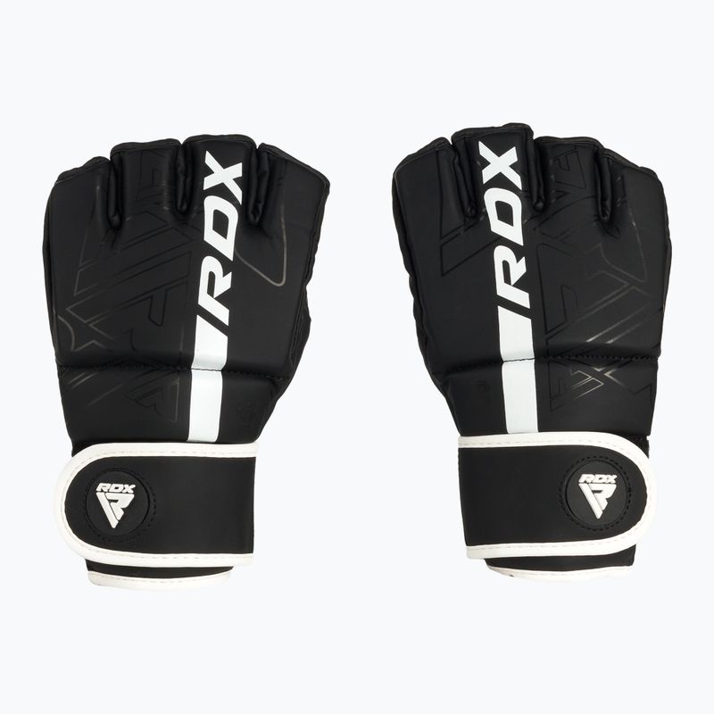 Rękawice grapplingowe RDX Grappling F6 matte white 2