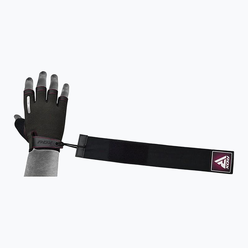 Rękawiczki treningowe RDX T2 Half pink 4