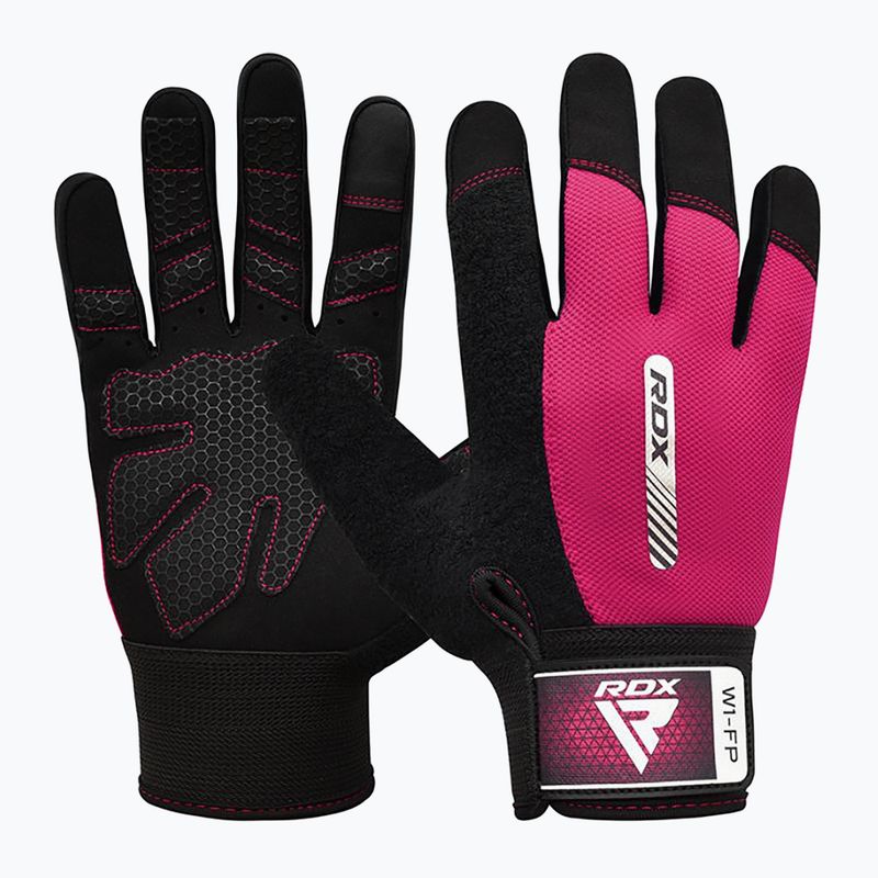 Rękawiczki treningowe RDX W1F Full Finger pink 6