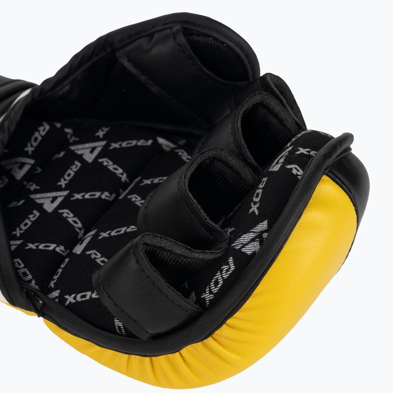 Rękawice grapplingowe RDX Grappling Glove REX T6 Plus yellow 6