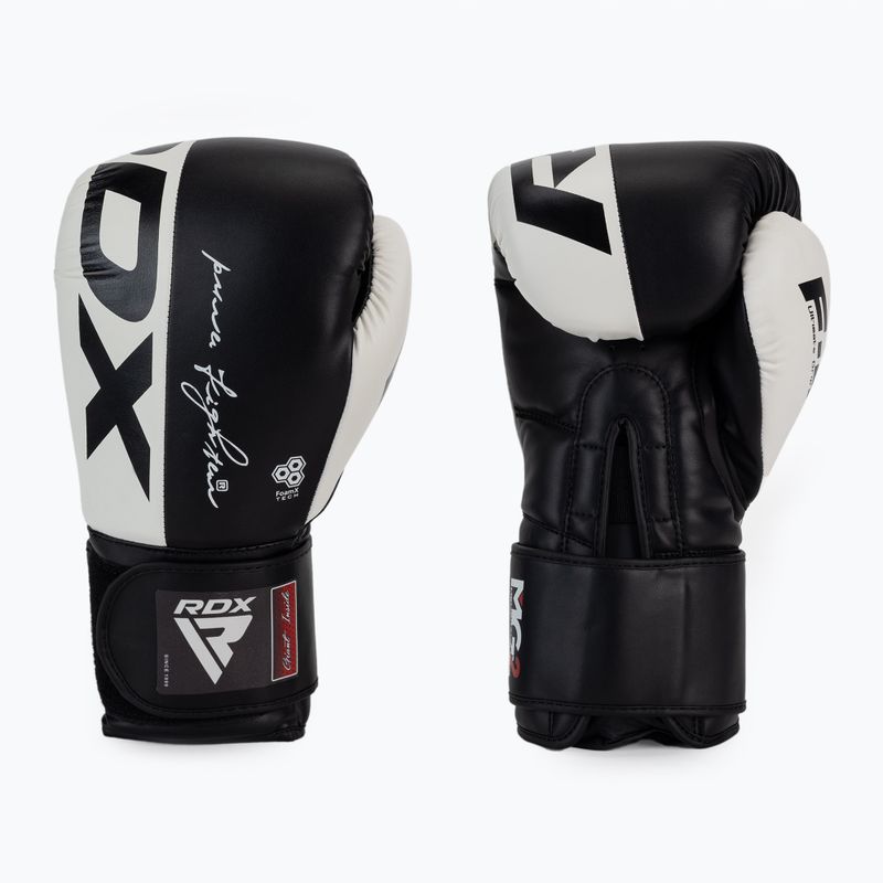 Rękawice bokserskie RDX REX F4 white/black