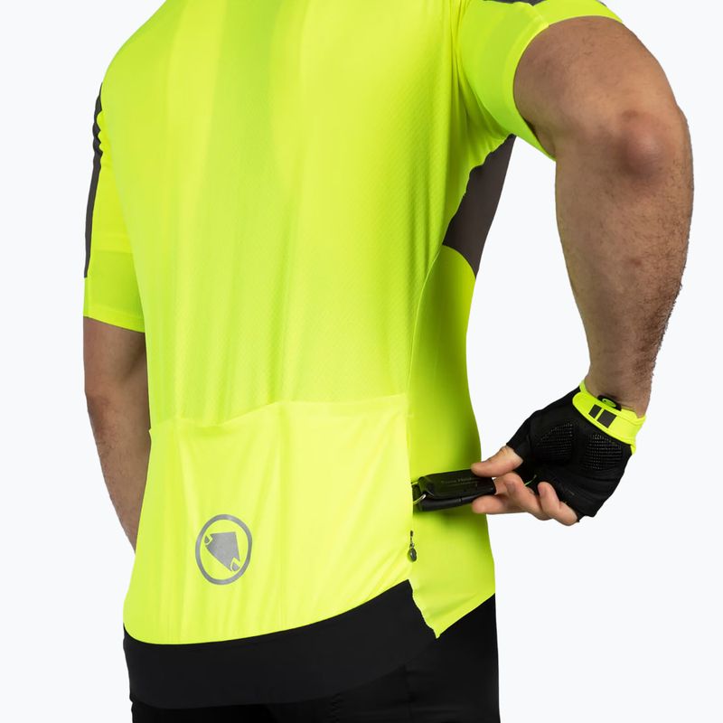 Koszulka rowerowa męska Endura FS260 Print hi-viz yellow 8
