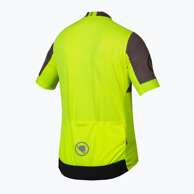 Koszulka rowerowa męska Endura FS260 Print hi-viz yellow 10