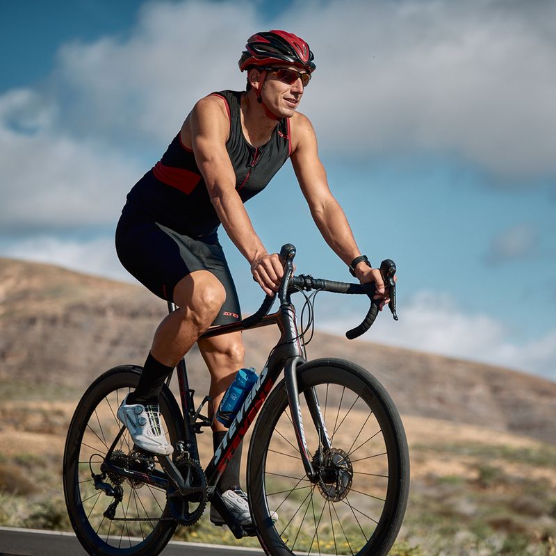 Kombinezon triathlonowy męski ZONE3 Activate Trisuit black/red 8