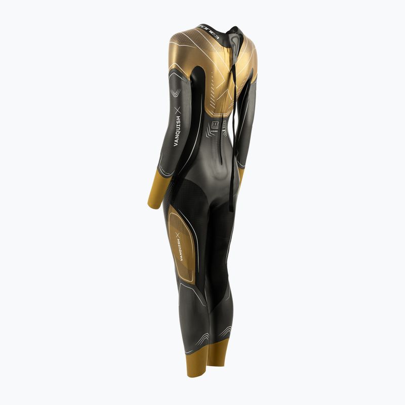 Pianka triathlonowa damska Zone3 Vanquish-X - Limited Edition 5 mm gummetal/gold 4