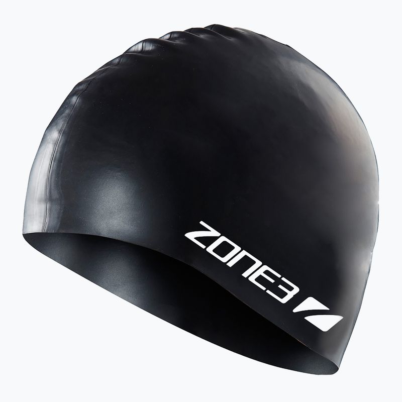 Czepek pływacki ZONE3 Silicone Swim black 2