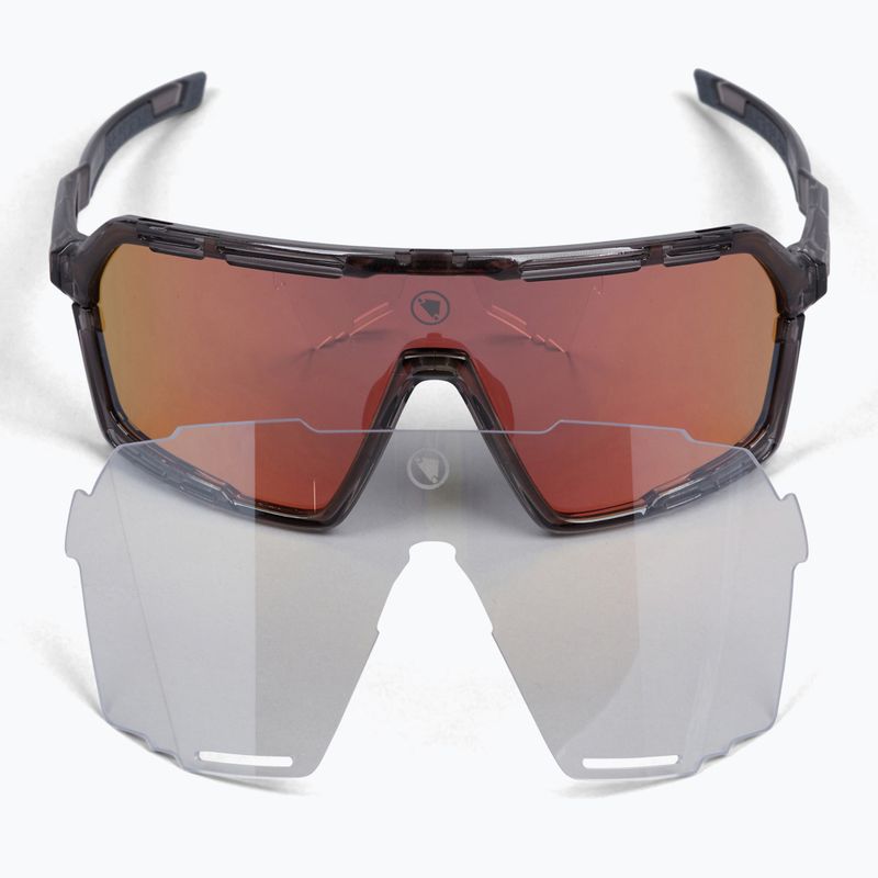 Okulary przeciwsłoneczne Endura Pro SL grey/black/red revo smoke/clear silver flash mirror/amber 6