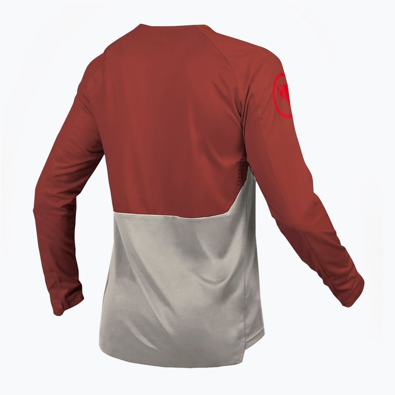 Longsleeve rowerowy męski Endura MT500 Burner brick 2