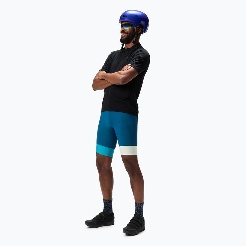 Spodenki rowerowe męskie Endura Loop Bibshort barra blue 2