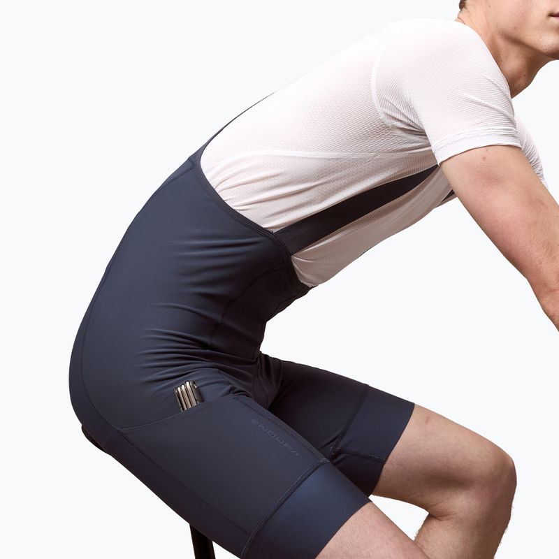 Spodenki rowerowe męskie Endura Loop Bibshort carbon grey 5