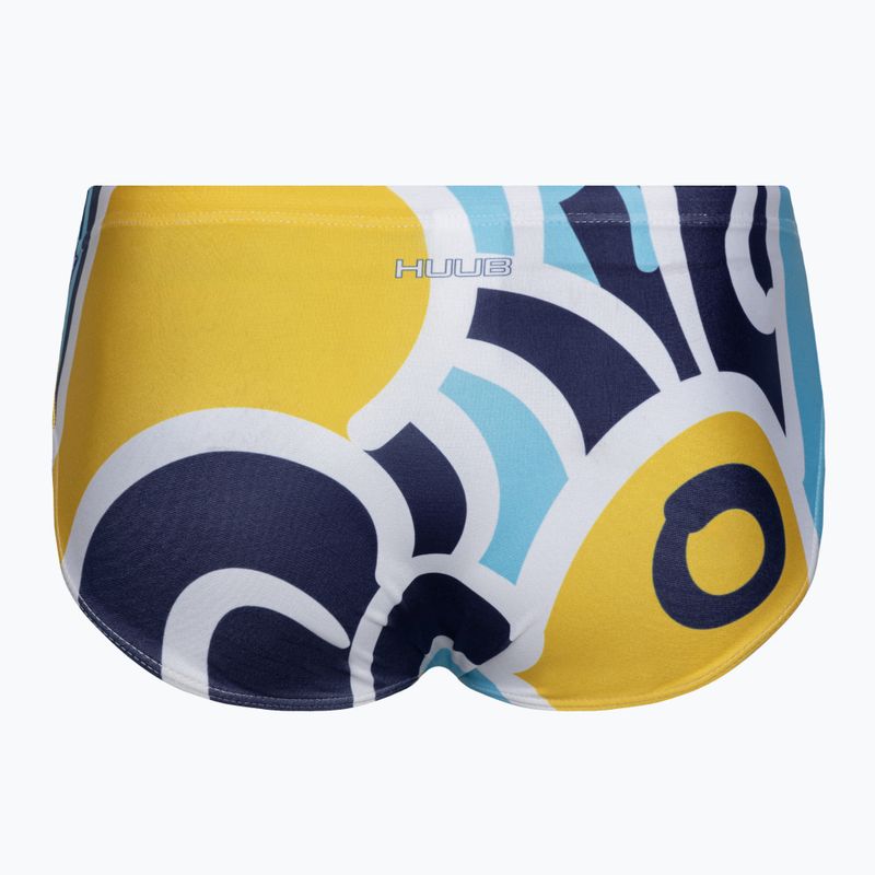 Slipy pływackie męskie HUUB Brief Jonny navy/yellow 2