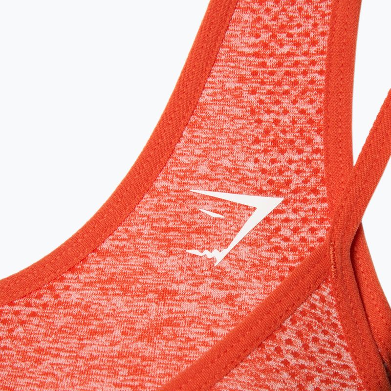 Biustonosz treningowy Gymshark Vital Rise Sports red/marl 3
