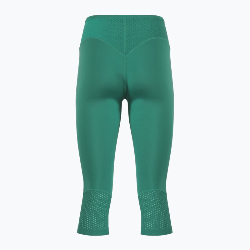 Legginsy treningowe damskie Gymshark Pulse Cropped green 2