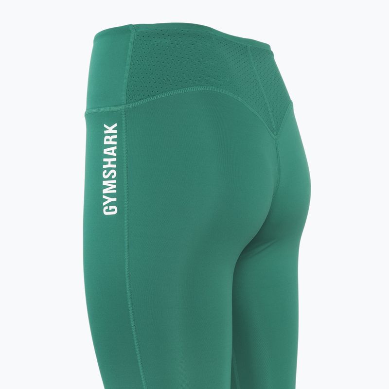 Legginsy treningowe damskie Gymshark Pulse Cropped green 3