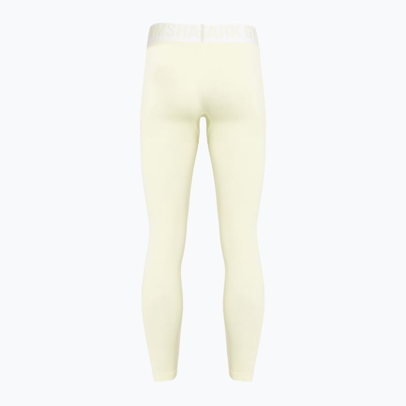 Legginsy treningowe damskie Gymshark Flex Low Rise green/marl 2