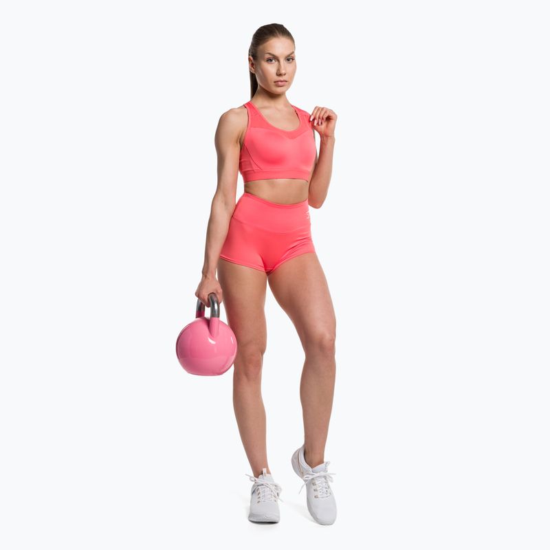 Biustonosz treningowy Gymshark Open Back Training Sports polka pink 2
