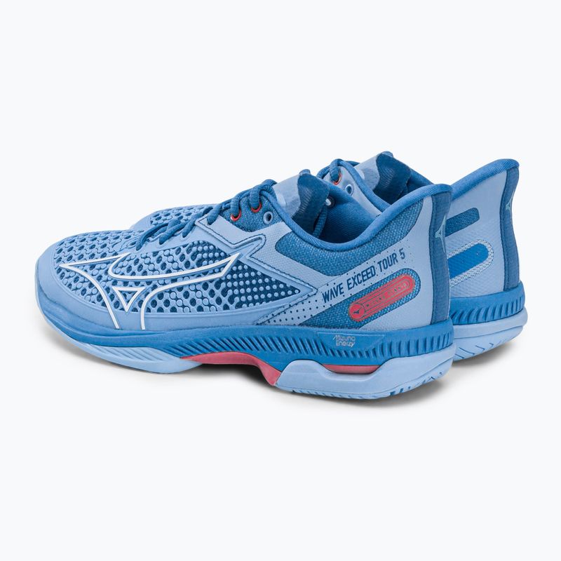 Buty do tenisa damskie Mizuno Wave Exceed Tour 5 AC dutch cana/white/tea rose 3