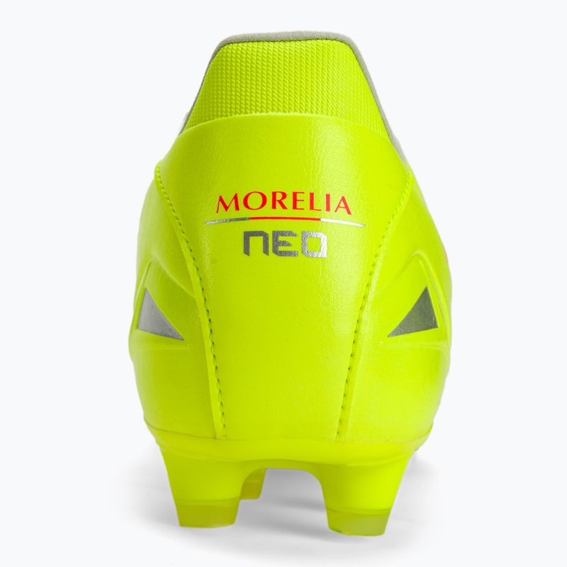Buty piłkarskie Mizuno Morelia Neo IV Pro MD safety yellow/ fiery coral 2/ galaxy silver 8