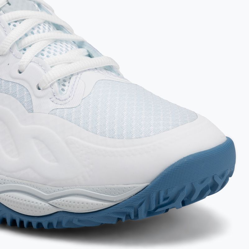 Buty do tenisa damskie Mizuno Wave Enforce Court CC W white/ parisian blue/ plein air 7