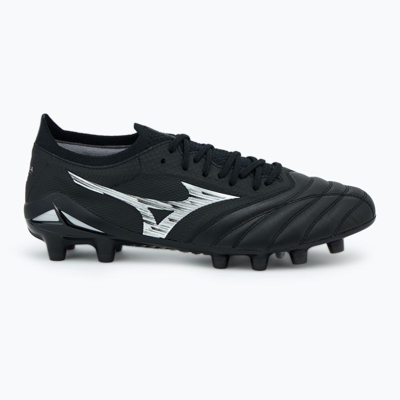 Buty piłkarskie męskie Mizuno Morelia Neo IV β Japan FG black/galaxy silver 2