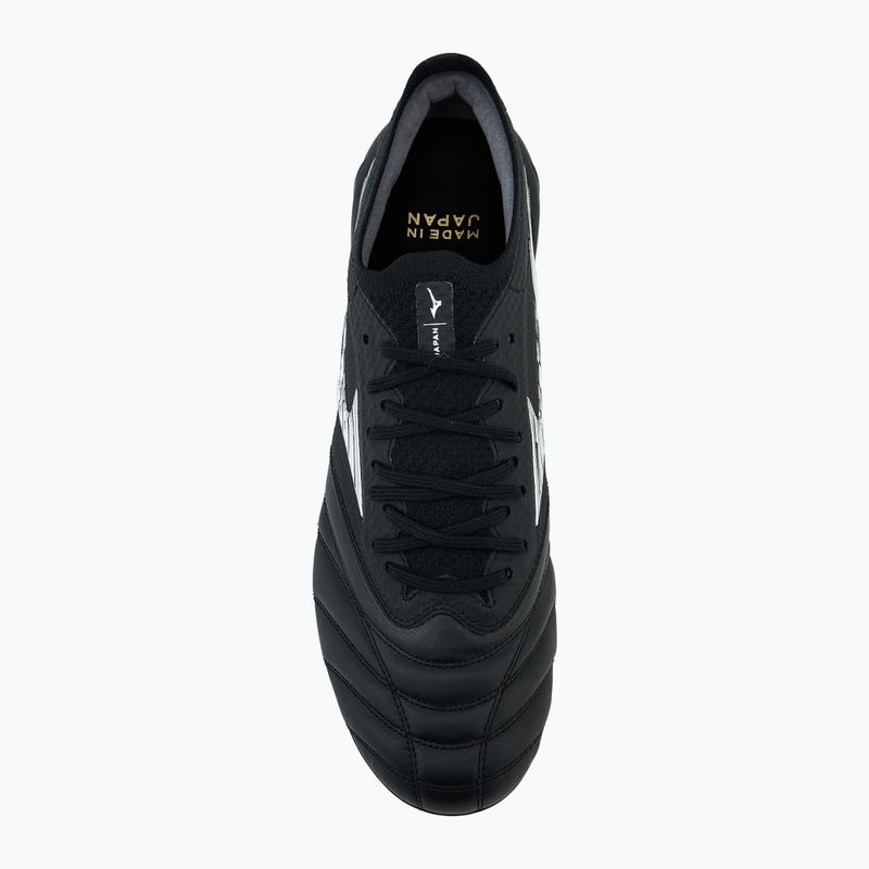 Buty piłkarskie męskie Mizuno Morelia Neo IV β Japan FG black/galaxy silver 5