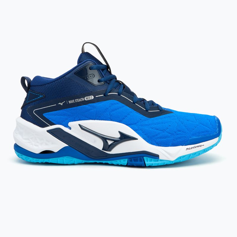 Buty do piłki ręcznej Mizuno Wave Stealth Neo 2 Mid mugen blue/white/estate blue 2