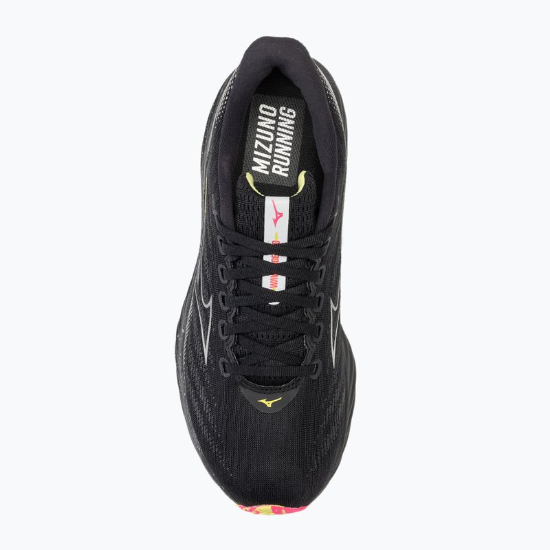 Buty do biegania męskie Mizuno Wave Rider 28 black/silver/sunny lime 5