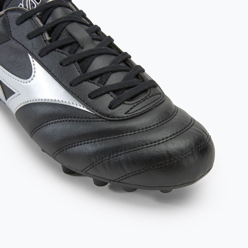 Buty piłkarskie męskie Mizuno Morelia II Club AG black/galaxy silver/dark shadow 7