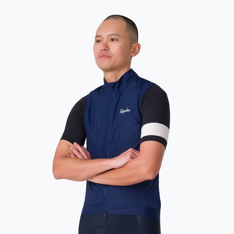 Kamizelka rowerowa męska Rapha Core Gilet Navy/White 2