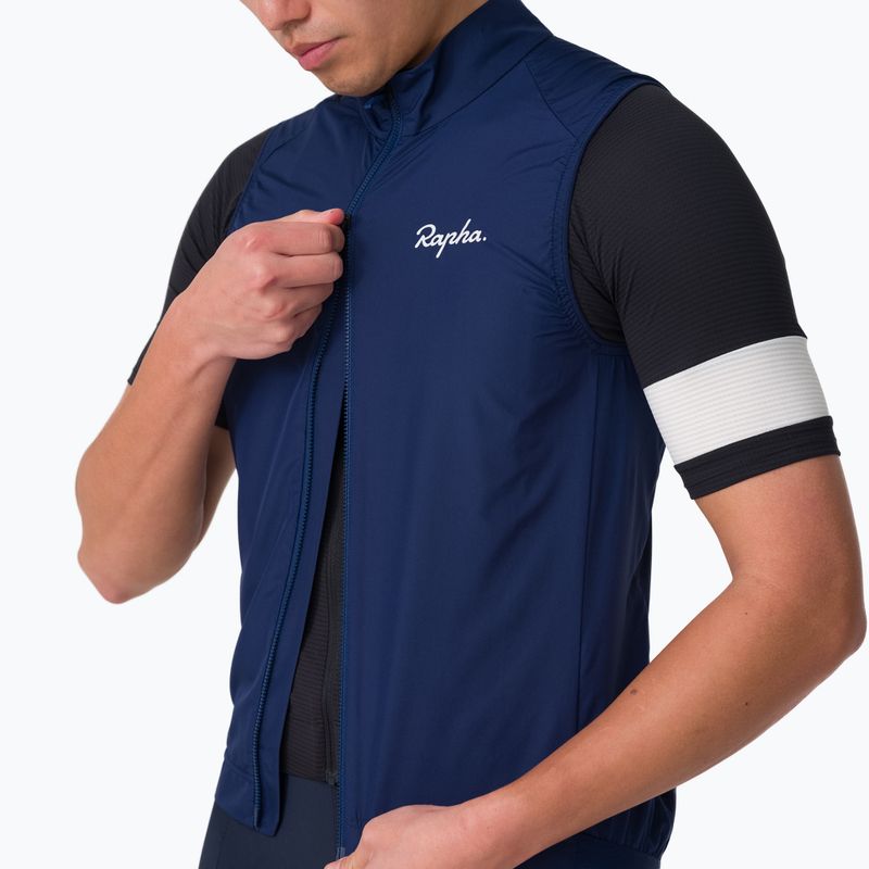 Kamizelka rowerowa męska Rapha Core Gilet Navy/White 3