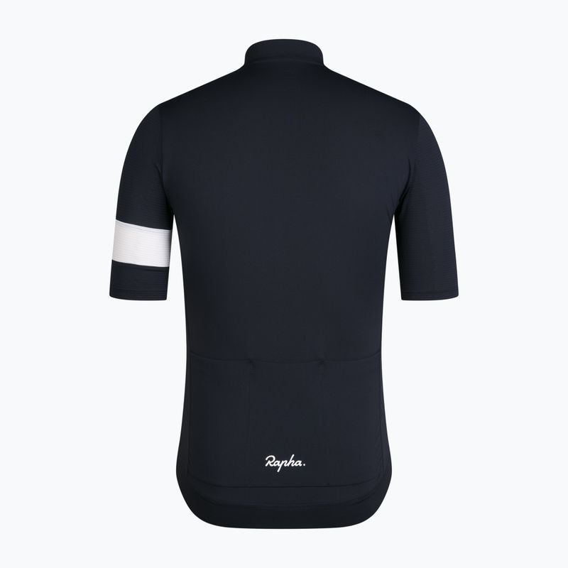 Koszulka rowerowa męska Rapha Core Lightweight Jersey black/white 6