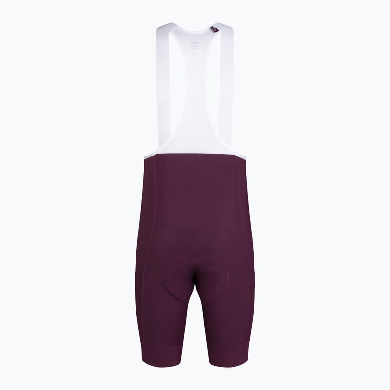 Spodenki rowerowe męskie Rapha Brevet Element Cargo Bib Shorts plum/white 6