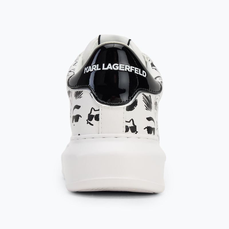 Buty damskie KARL LAGERFELD Kapri Twin Nft Graffiti white leather w/black 6