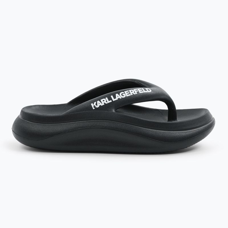 Japonki damskie KARL LAGERFELD Skoona II Hotel Thong black rubber 8