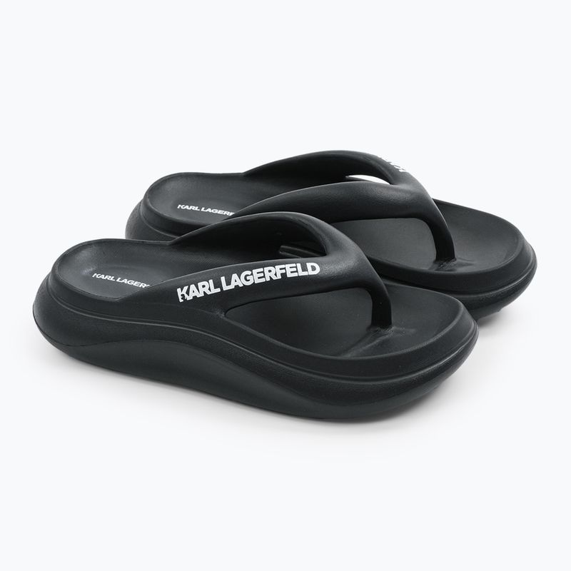 Japonki damskie KARL LAGERFELD Skoona II Hotel Thong black rubber 9