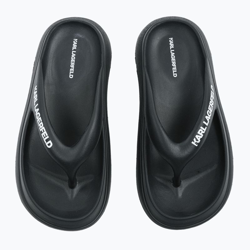 Japonki damskie KARL LAGERFELD Skoona II Hotel Thong black rubber 11