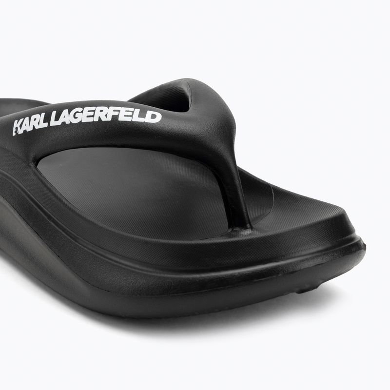 Japonki damskie KARL LAGERFELD Skoona II Hotel Thong black rubber 7