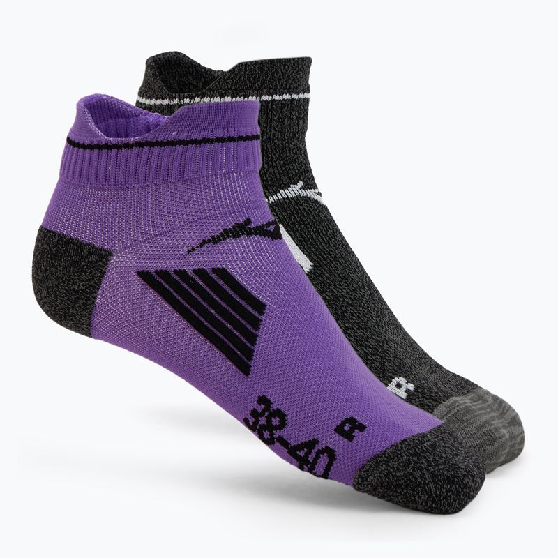 Skarpety Mizuno Active Training Mid 2 pary paisley purple